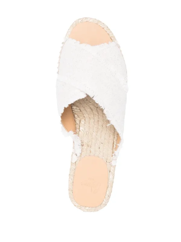 Castañer Palmera Flat Espadrilles | White | FARFETCH NZ