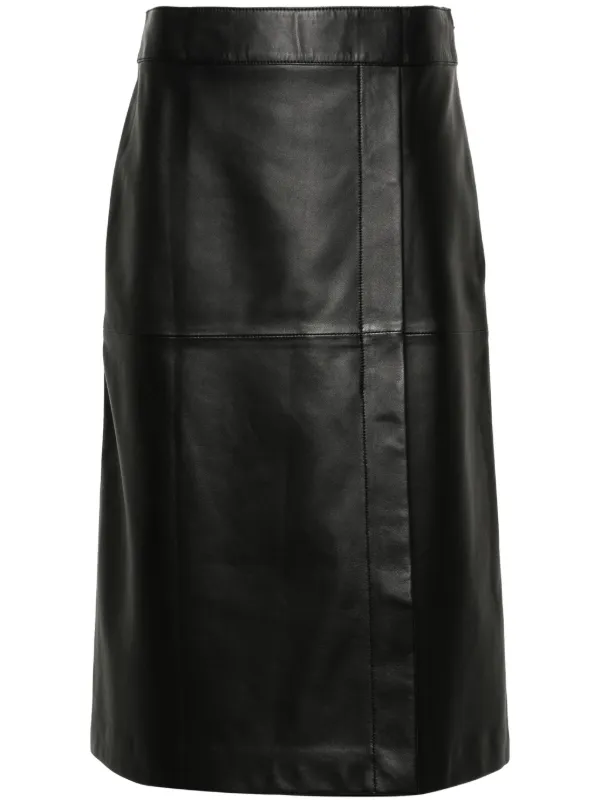 Joseph leather outlet pencil skirt