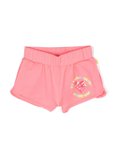 Billieblush short à motif cœur orné de sequins