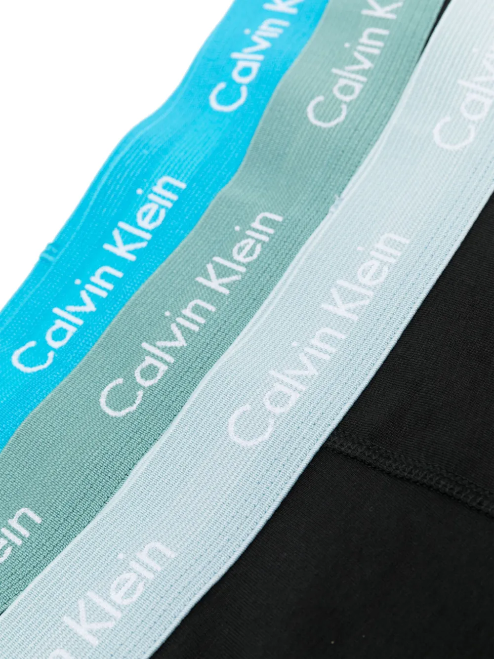Calvin Klein Underwear Drie boxershorts met logoband Zwart