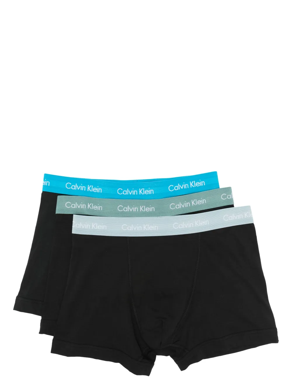 Calvin Klein Underwear Drie boxershorts met logoband Zwart