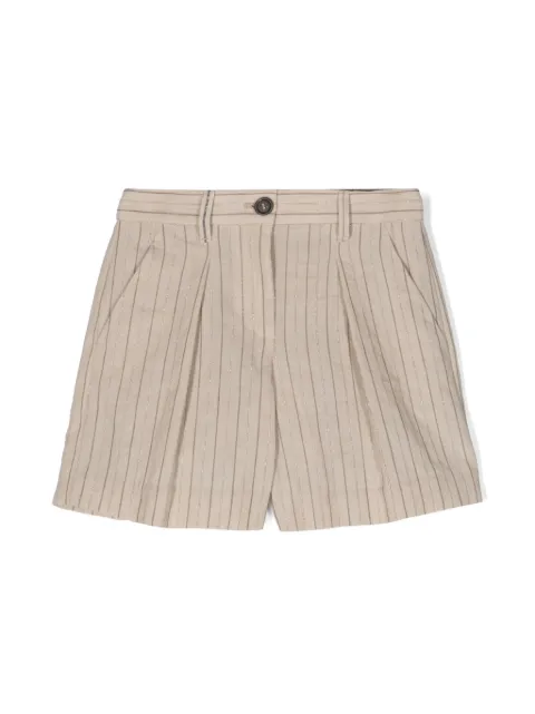 Brunello Cucinelli Kids tailored striped shorts