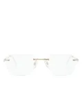 Cazal 7102 geometric-frame glasses - Silver