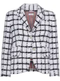 Thom Browne checked blazer - White