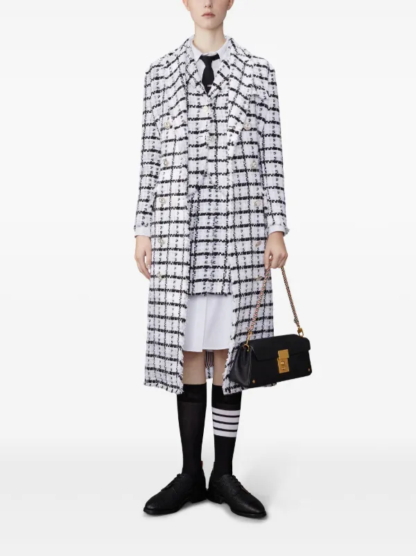 Thom Browne ナイフプリーツ ミニスカート | ホワイト | FARFETCH JP