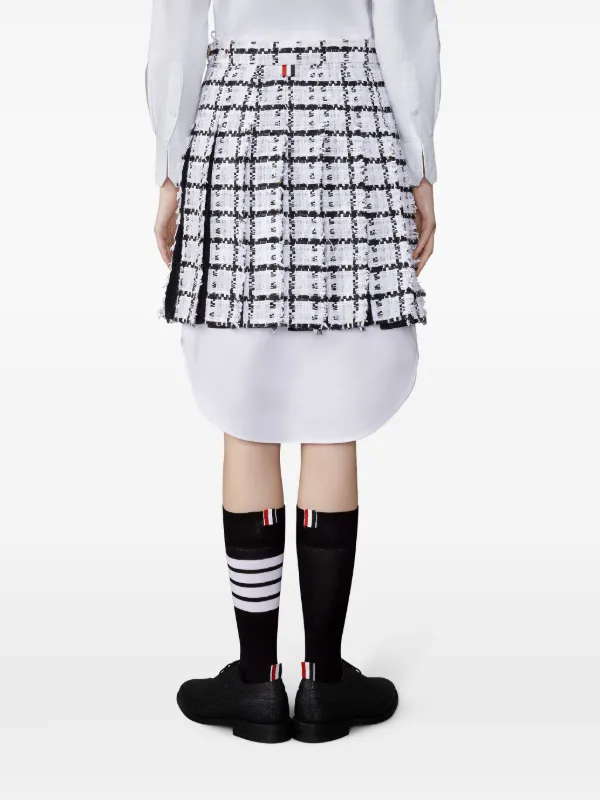 THOM BROWNE 関税込 クラシック プリーツミニスカート 関税込THOM BROWNE プリーツ スカート