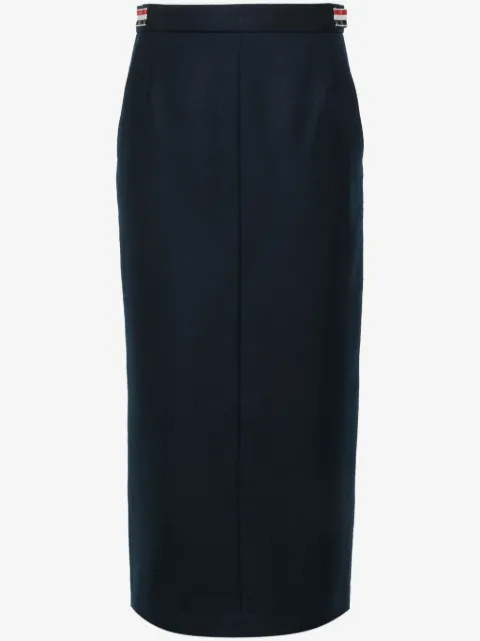 Thom Browne falda midi con cintura alta