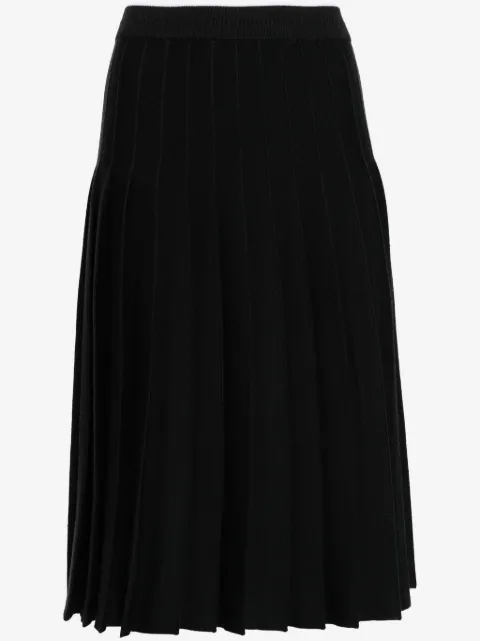 Thom Browne falda midi tejida con diseño plisado