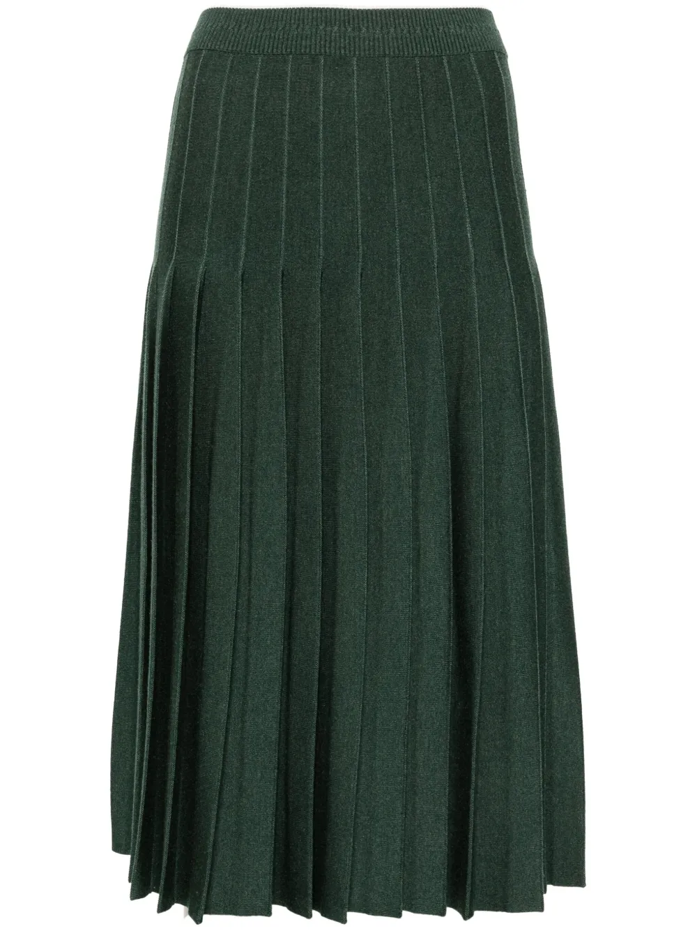 Thom Browne Gonna midi plissettata - Verde