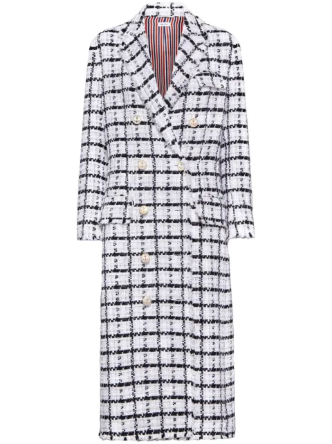 Thom Browne abrigo con cuadros estampados