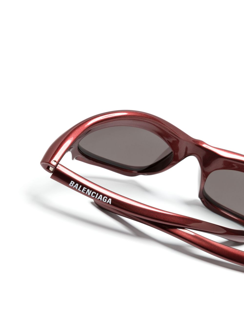 Balenciaga Eyewear Bat zonnebril met cat-eye montuur Rood