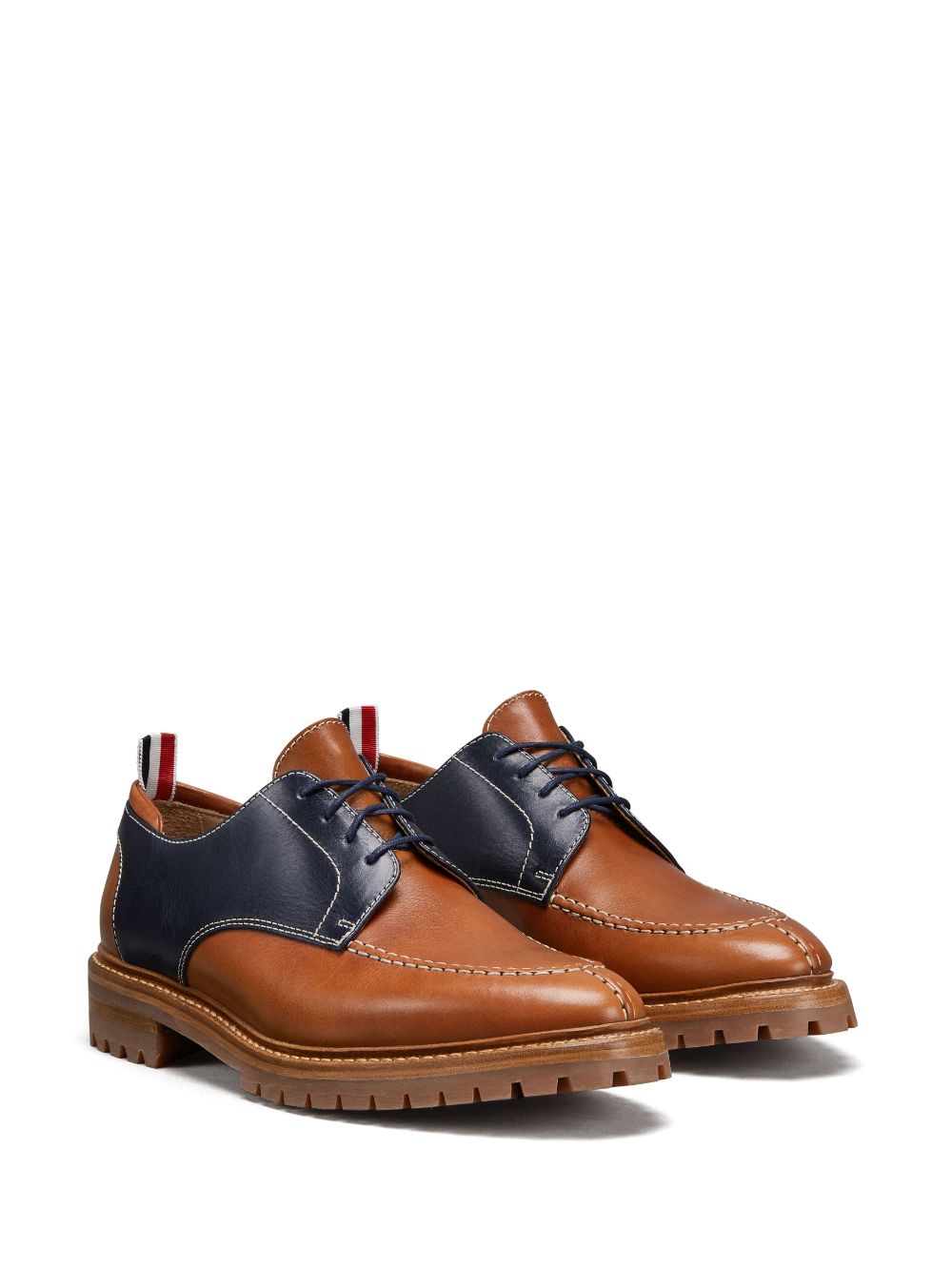 Thom Browne Leren derby schoenen - Bruin