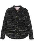 Thom Browne denim ribbon tweed jacket - Black