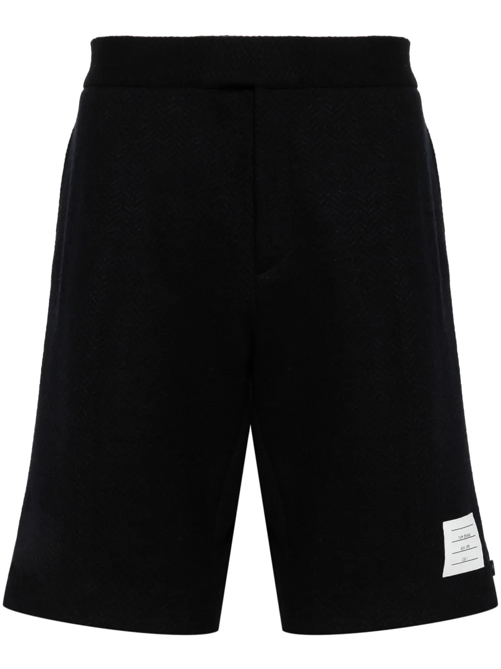 Thom Browne Shorts met visgraatpatroon Blauw