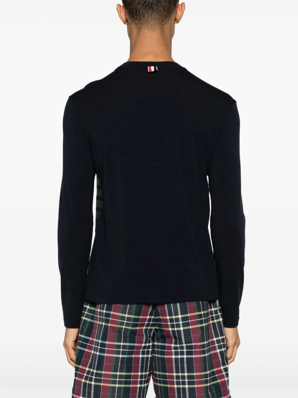 Shop Thom Browne 4-bar Stripe Intarsia-knit Jumper In 蓝色