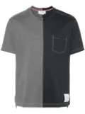 Thom Browne two-tone cotton T-shirt - Grey