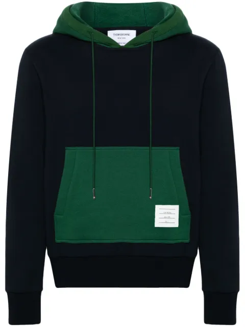 Thom Browne colour-block cotton hoodie