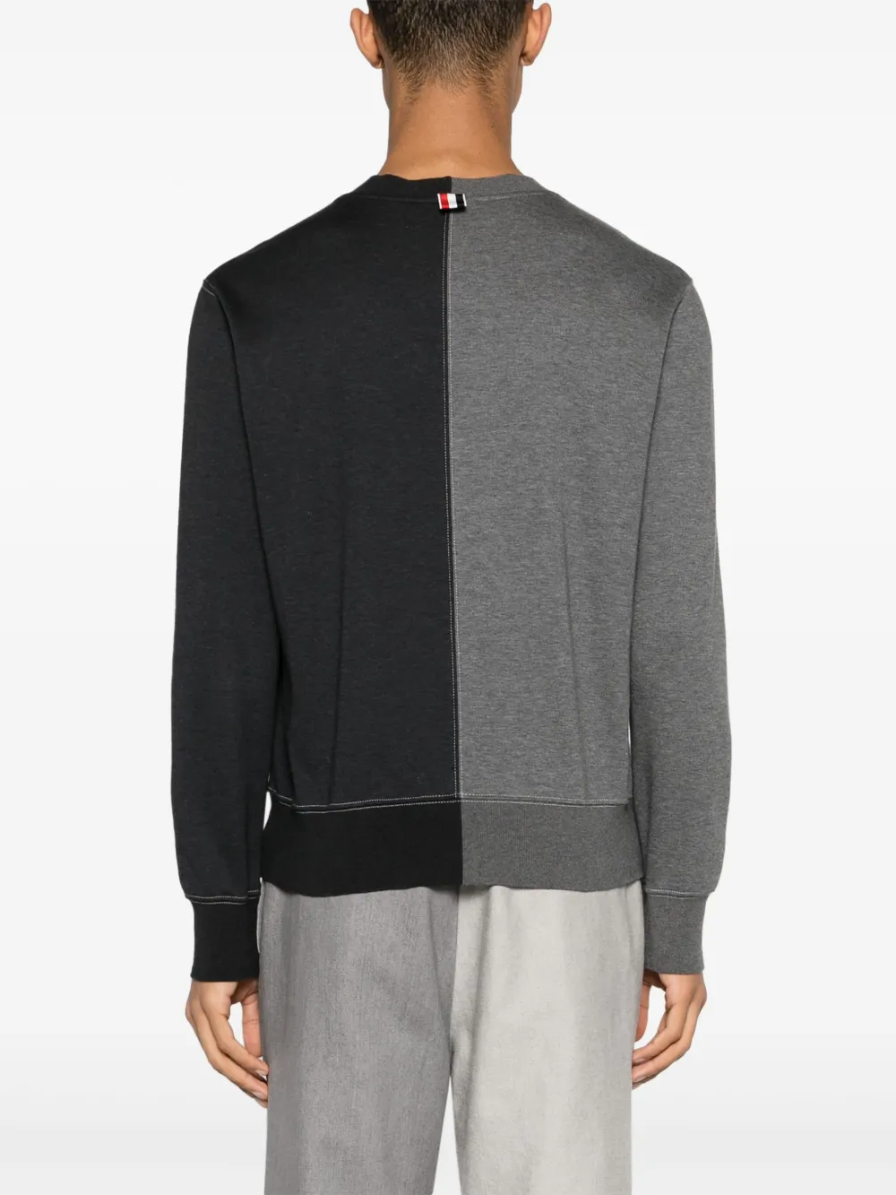 Thom Browne Trui met colourblocking Grijs