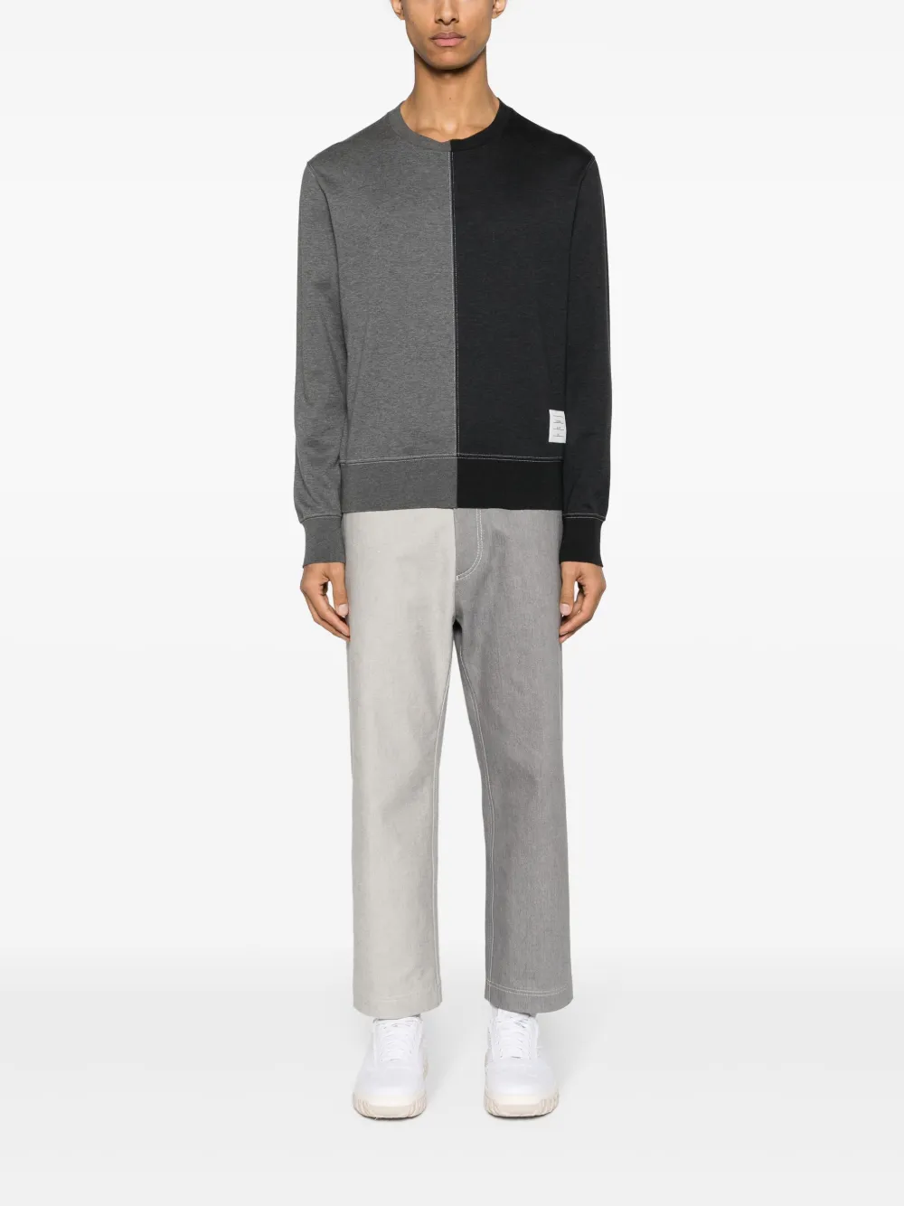 thombrowne Thom Browne Trui met colourblocking - Grijs