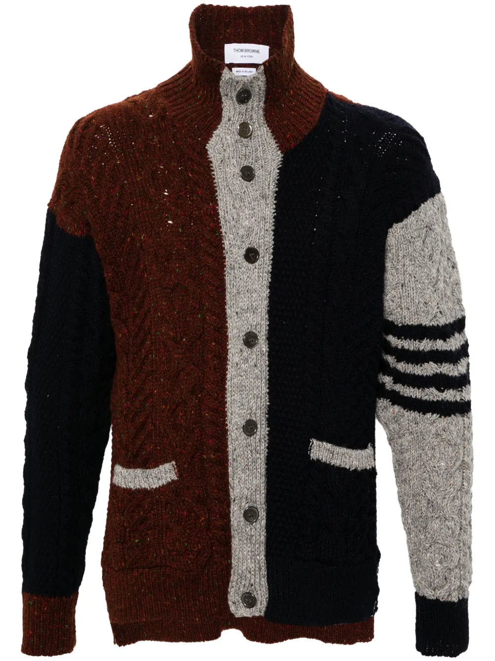 Thom Browne Kabelgebreid vest Blauw