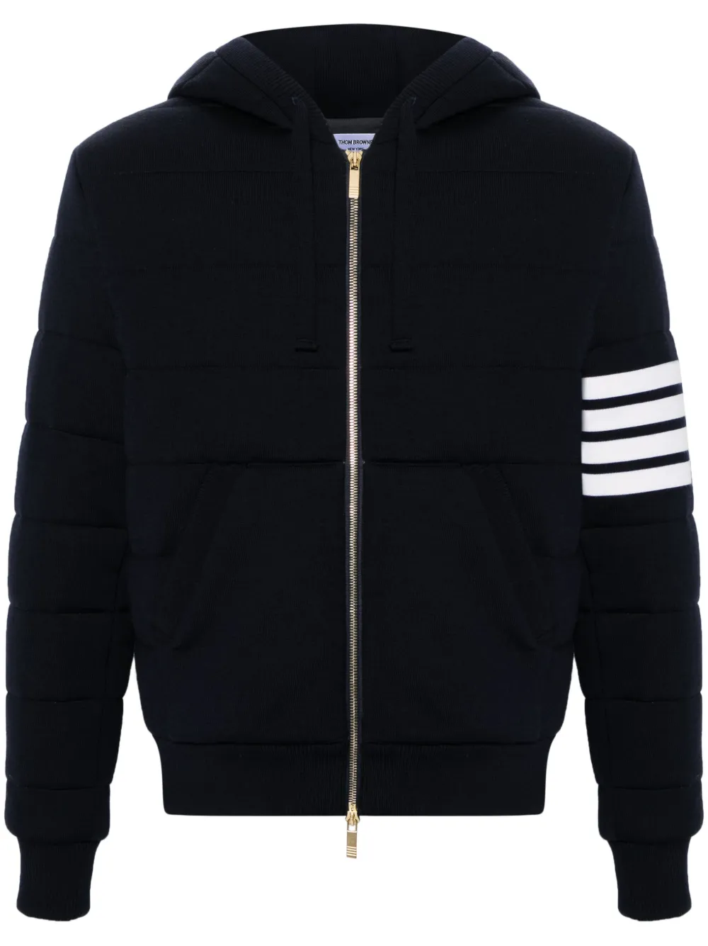 Thom Browne 4-Bar stripe hooded jacket | Blue | Image 1