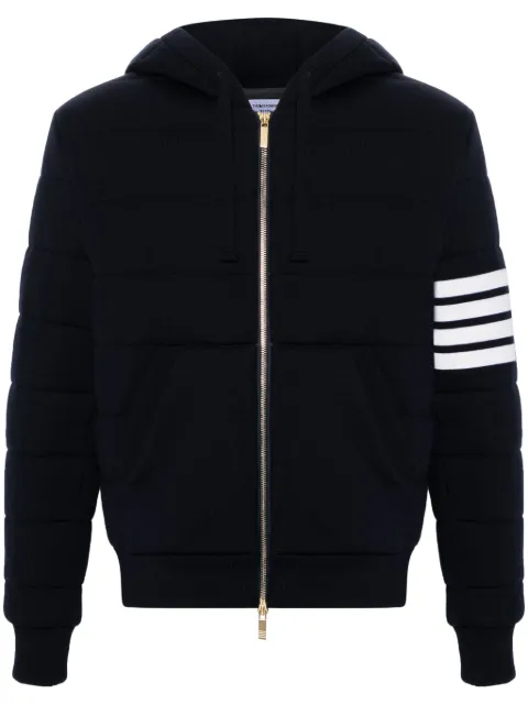 Thom Browne 4-Bar stripe hooded jacket