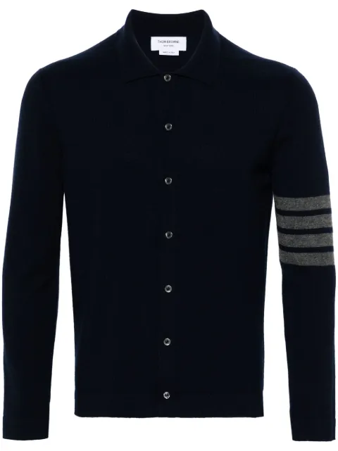 Thom Browne 4-Bar stripe cashmere cardigan