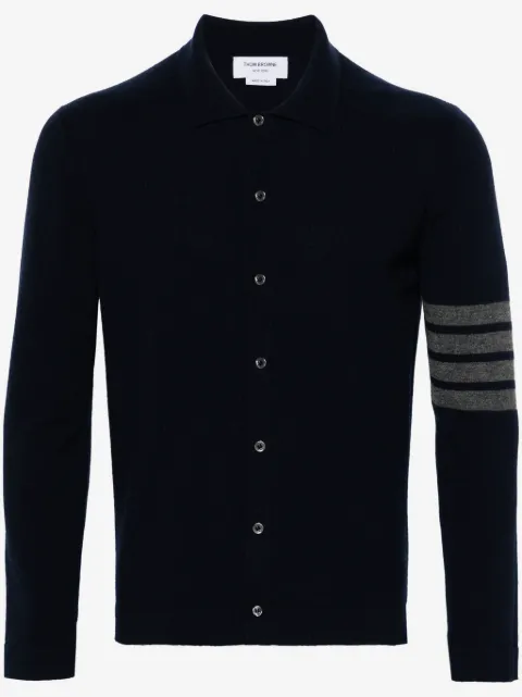 Thom Browne 4-Bar stripe cashmere cardigan