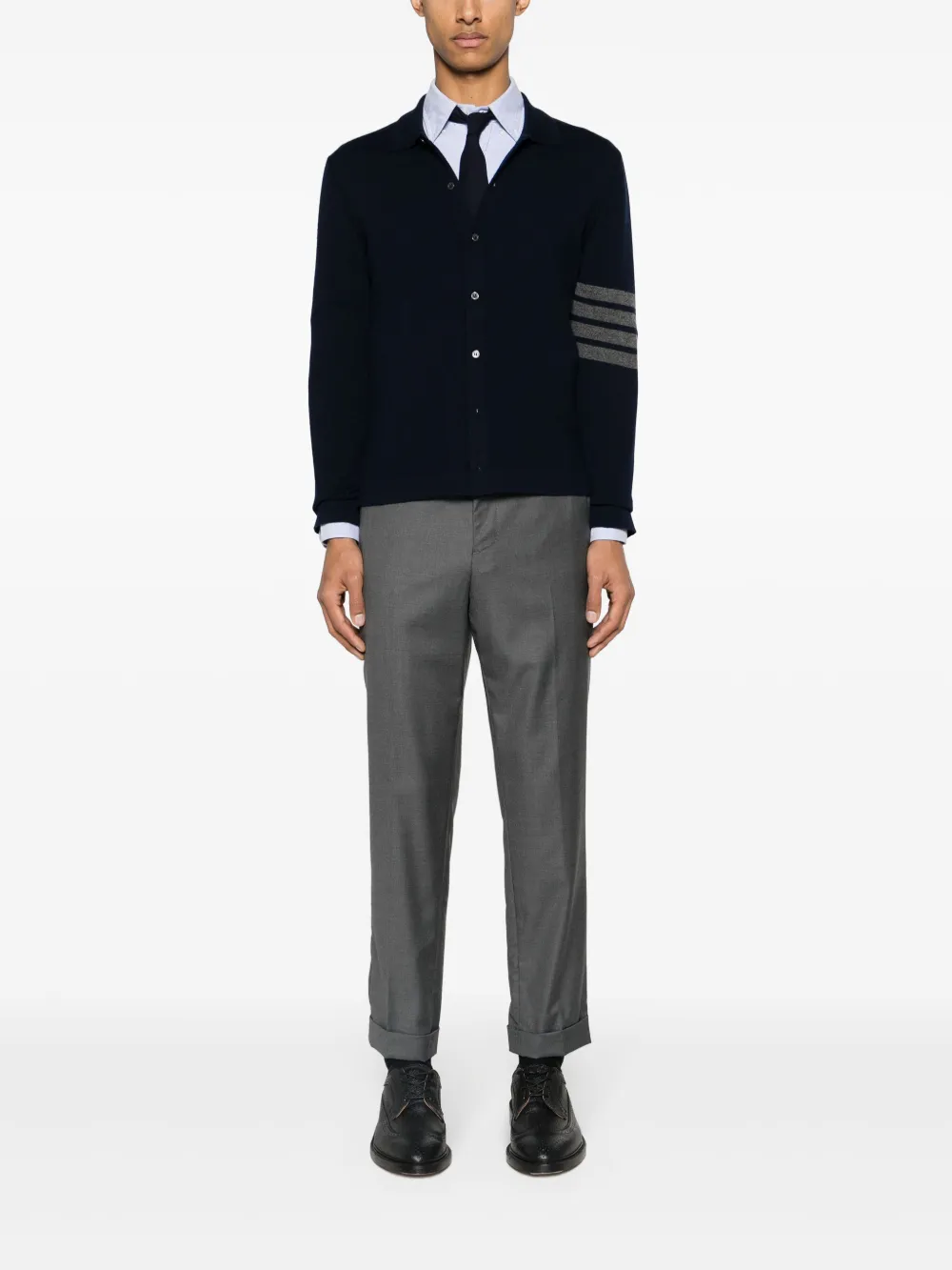 Thom Browne كارديغان كشمير بزينة 4 خطوط | كارديغان | Image 2