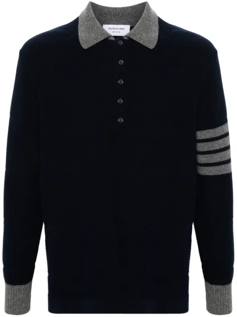 Thom Browne 4-Bar virgin wool polo shirt