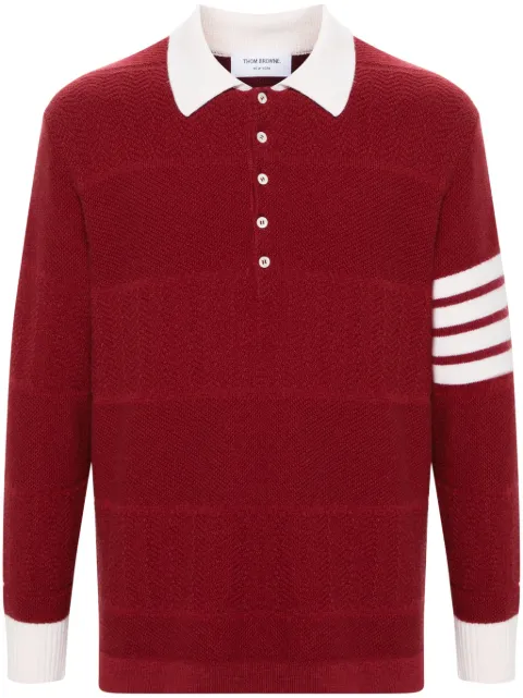 Thom Browne 4-Bar virgin wool polo shirt