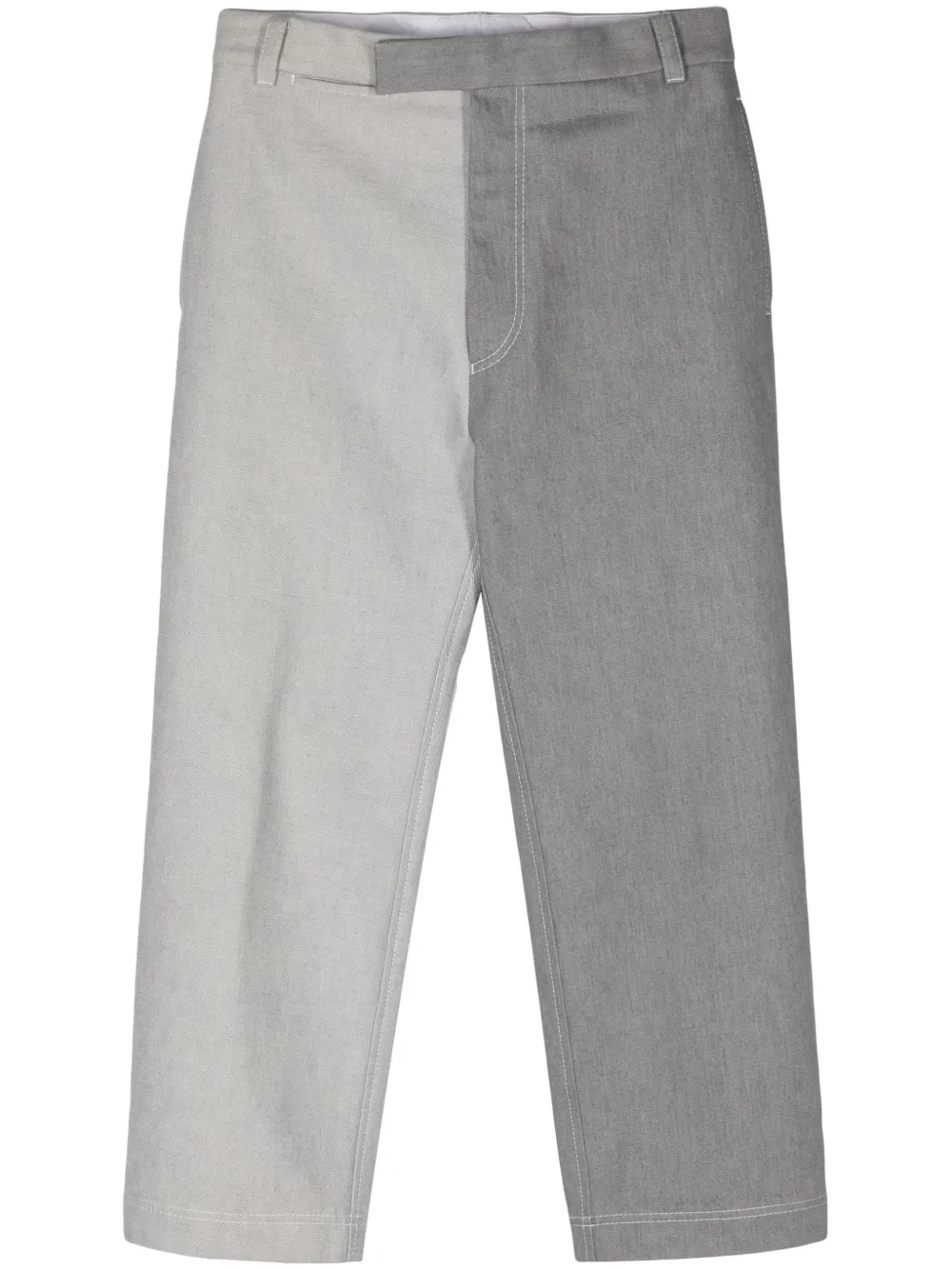 Thom Browne jean bicolore à coupe droite | gris | Image 1