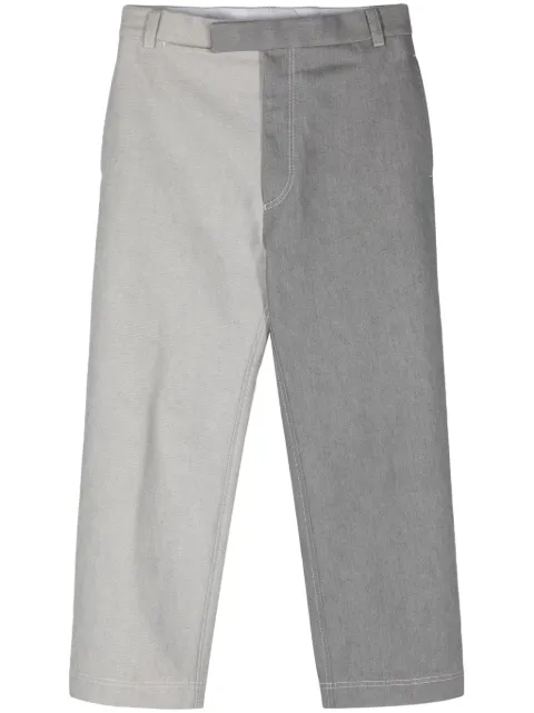 Thom Browne two-tone straight-leg jeans