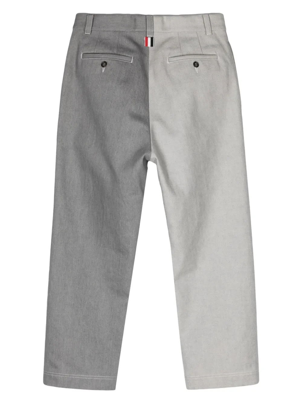 thombrowne Thom Browne Tweekleurige straight jeans - Grijs