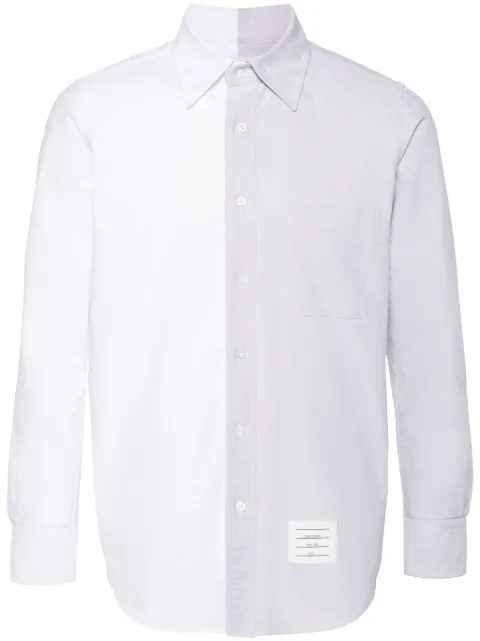 Thom Browne colour-block cotton shirt