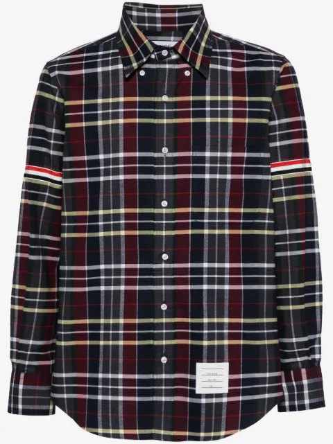 Thom Browne tartan-check flannel shirt 