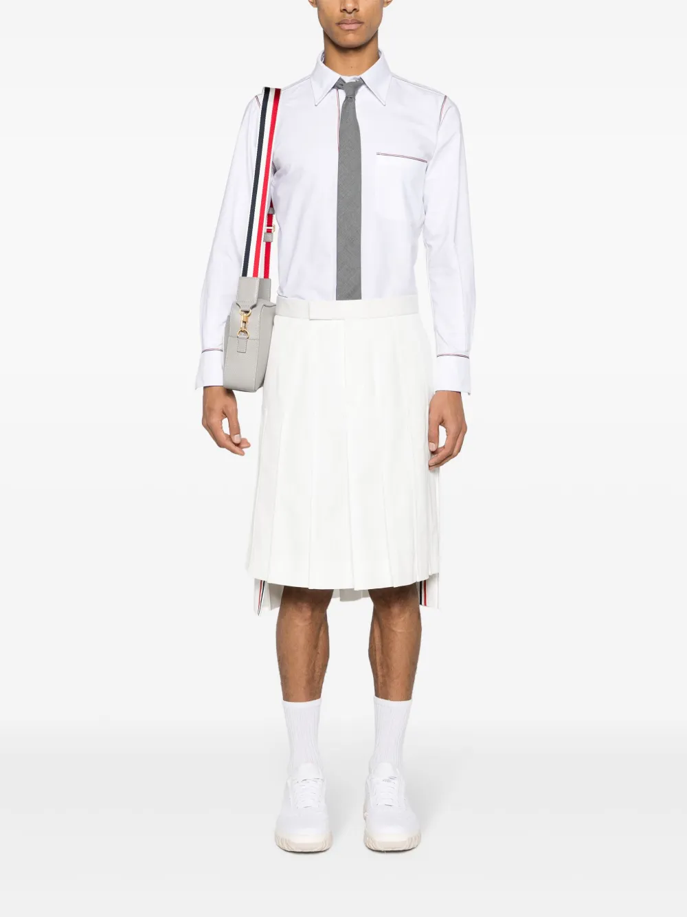 Thom Browne Overhemd met RWB-afwerking - Wit