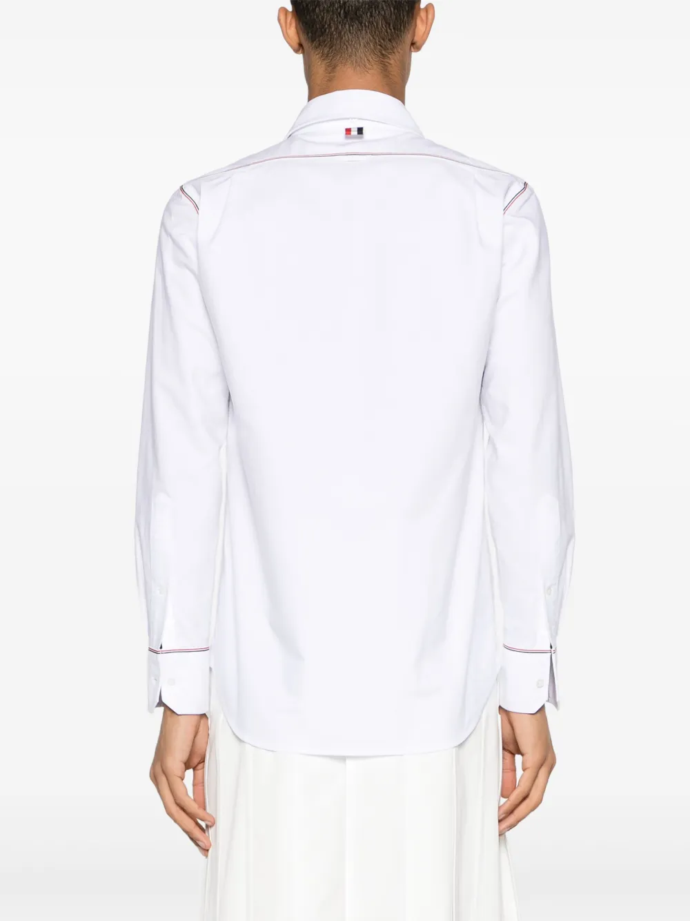 Thom Browne Overhemd met RWB-afwerking Wit