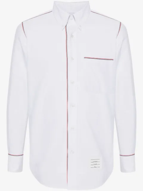 Thom Browne RWB-trim cotton shirt