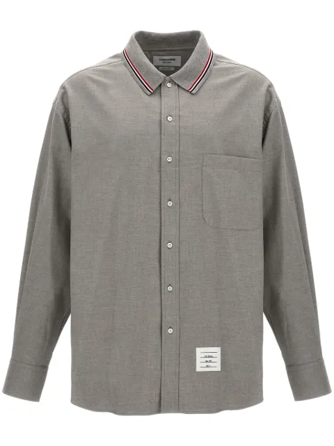 Thom Browne RWB stripe-print flannel shirt
