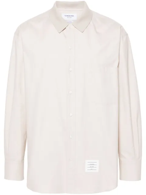 Thom Browne RWB stripe-print cotton overshirt