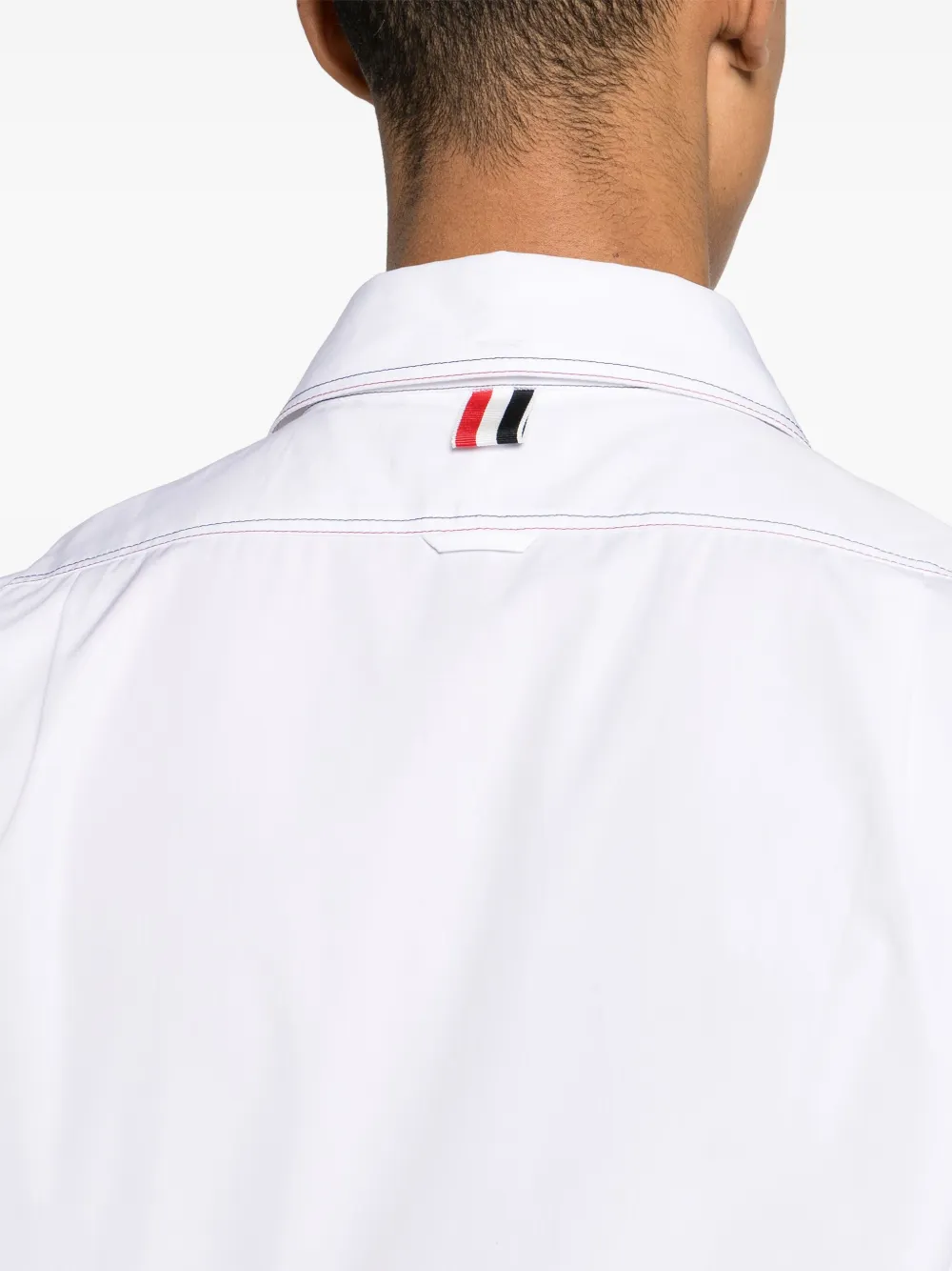 Thom Browne Overhemd met decoratief stiksel Wit