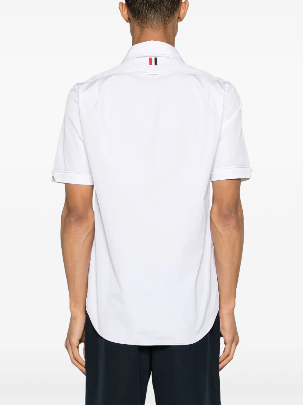 Thom Browne Overhemd met decoratief stiksel Wit