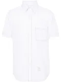 Thom Browne decorative-stitch cotton shirt - White