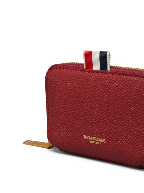 Thom Browne pebbled-grain zip-around card holder UAW036A00198 - 3