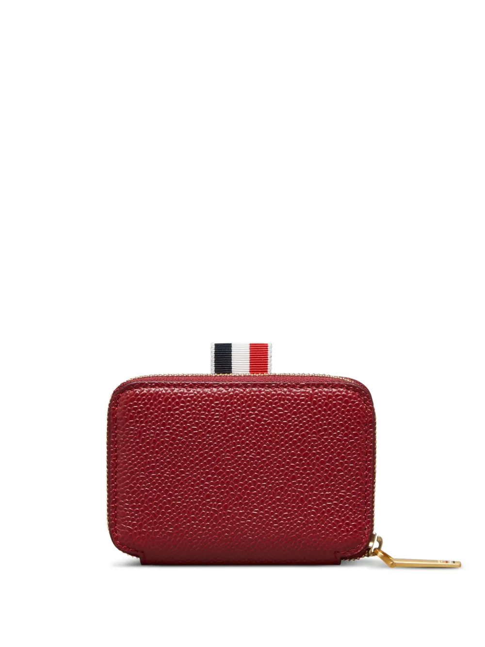 Thom Browne pebbled-grain zip-around card holder | Men | Image 2