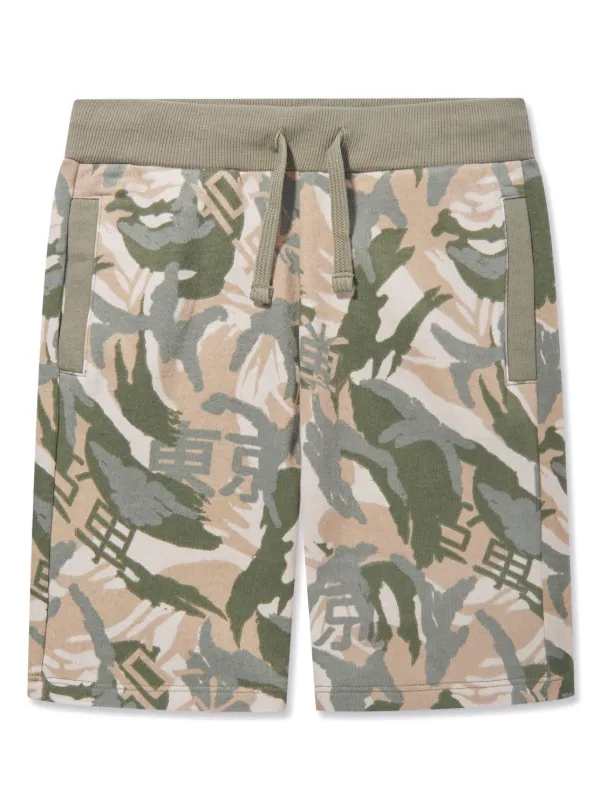 Guess Kids camouflage print Cotton Shorts Green FARFETCH PH