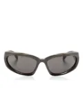 Balenciaga Eyewear Swift oval-frame sunglasses - Grey