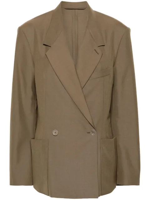 LEMAIRE blazer con doble botonadura y solapas de muesca