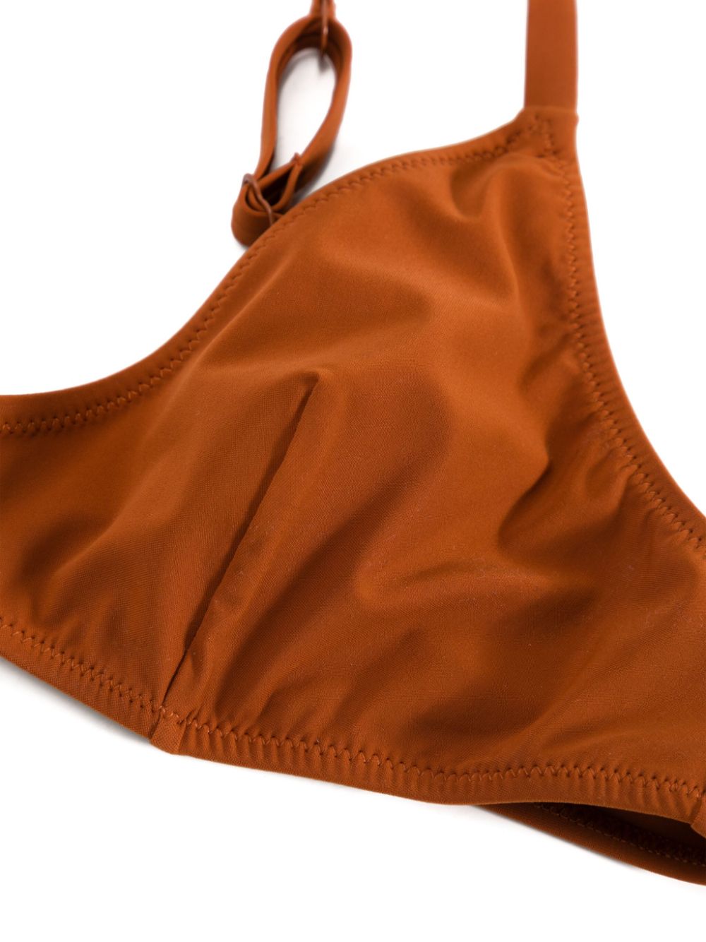 Shop Lido Quarantatre Triangle Bikini Set In Brown